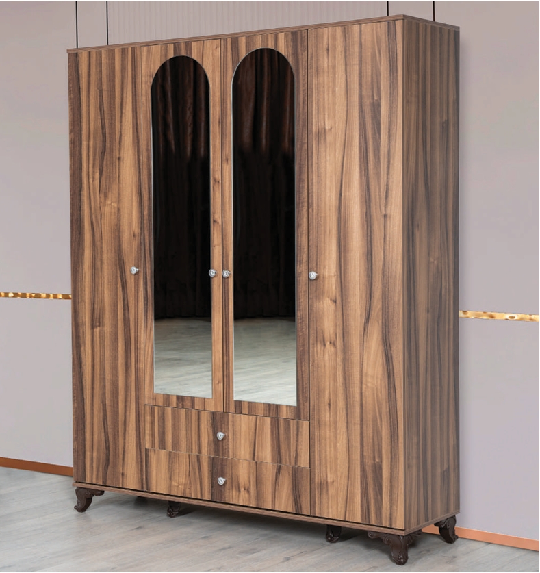 İdeal dolab 4 qapı böyük siyirmə_image